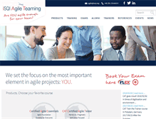 Tablet Screenshot of agile-teaming.org